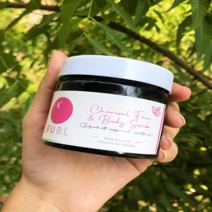 charcoal face and body scrub